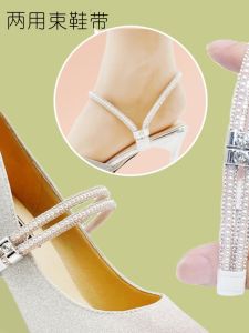High Heel Shoe Laces Binding Tape No Installation Sandals Anti Drop Footwear Accessories Fixed Slip on Shoes Non Slip Buckles