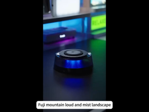 Smart Car Air Freshener With Fuji Mount Cloud-Viewing 360° Fragrance Diffuser 6-Color Lights
