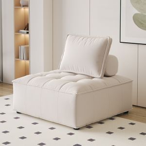 Minimalist Technological Cloth Leather Sofa Block Floor Sitting Chair Module Combination Small Household Space Single Person