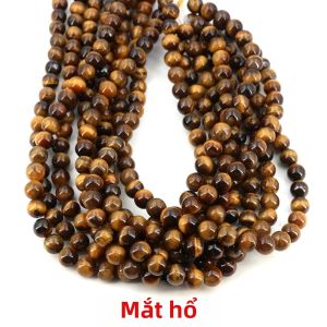 Đá Mắt Hổ Xanh Tự Nhiên Hạt 4/6/8/10/12MM Màu Xanh Nhạt Tròn Rời Hạt Dành Cho Nam Nữ Tự Làm Vòng Tay Trang Sức Làm