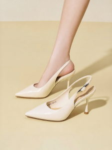 Josiny | Slenderizing Cloud Cushion Pointed Toe Hollow Heeled Shoes
