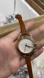 [Promo] Jam Tangan Wanita Tory Burch TBW 7224 / TBW7224 Miller Leather Strap Garansi 2 Tahun [✔COD]