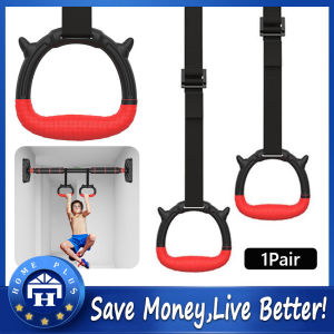 Local Delivery: Gymnastic Rings for Kids - Adjustable Straps & Buckles Indoor Fitness Crossfit Home Playground Gym Pull-up Gym-Rings