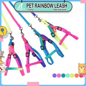 Rennas Dog Leash Color Cat Leash For Cat Pet Leash For Dog Leash Adjustable Dog Collar Cat Collar