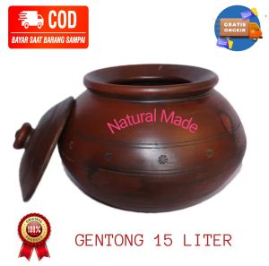 GENTONG TANAH LIAT / GENTONG GERABAH / GENTONG BERAS / GENTONG DAWET 15 LITER