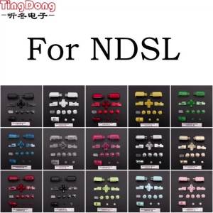 Full Buttons Set A B X Y abxy L R D-Pad Cross Button For  DS Lite for NDSL Buttons & Conductive Rubber