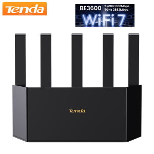 Tenda BE3600 Dual Band Wi-Fi 7 Router BE3L 3x1G Ports Easy Setup Parental Control Access Point Mode MLO VPN NFC Vertical Design