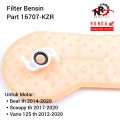 Filter Bensin Vario 125 Saringan Pampers Fuel Pump Filter Pompa Bensin Honda Vario 125 Beat FI Scoopy FI eSP Motorcycle Part KZR KZR 16707-KZR-601. 