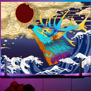 VIKAMA Cyberpunk City Night Neon Thẩm Mỹ Tấm Thảm Chống Nước Tương Lai Nghệ Thuật Đô Thị Treo Tường Cho Phòng Ngủ Ký Túc Xá Phòng Trò Chơi Trang Trí Phòng