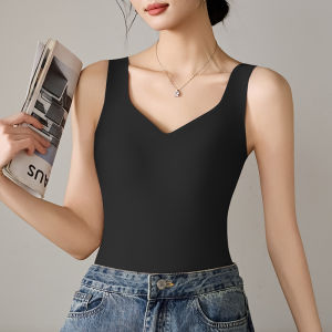 Miiow | Wireless Seamless Vest Strap Womens Outerwear Spring 2025 New Style Integrated Inner Wear Nylon Fabric Solid Color