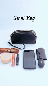 Moonzaya Pouch Dompet Wanita Ginni 2 Ruang Resleting