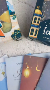 Amplop Lebaran Idul Fitri Ukuran M Besar Uang THR Tanpa Lipat Box isi 50pcs