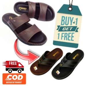 PROMO SANDAL SELOP PRIA // GRATIS SANDAL JAPIT //beli 1 gratis 1 CARV BB