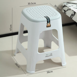 Thickened Plastic Stool for Home Use Durable Stackable round And Square Stools for Living Room And Dining Table Modern Simple Style
