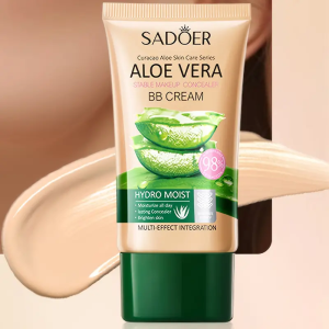 Aloe Vera BB Cream-Hydrating & Concealing Collagen Full Coverage Foundation MakeupLong-LastingLightweight Coverage Concealer