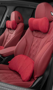 Lexus Car Dedicated Headrest Neck Pillow With Decoration Suede Seat Cushion Lumbar Support Memory Foam for LX570 CT200H NX250 rx 570 RX300 RX350 LX470 IS NX ES Accessories