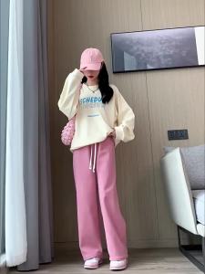 Women Pants Casual Straight Office Ladies High Waist Wide Leg Trousers Loose Pants for Women Elegant Sweatpants Female Clothing