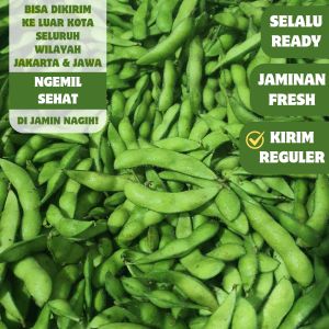 Kacang Edamame/Cemilan Kacang Jepang Fresh 1 Kg Grade A 1Kg