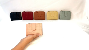 Short Wallet for Women Fashion Korean Style Womens Wallet Short BI-fold Simple Coin wallet credit card bag