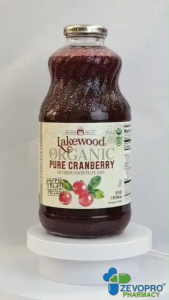 Lakewood Organic Pure Cranberry Juice 946ml [Expiry date: 03/2027] no preservative no added sugar