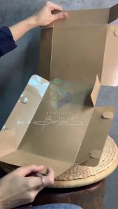 (50 PCS) Box Kraft Box Katering BESAR Dus Kotak Nasi Dus Kemasan Makanan Box Nasi Kotak