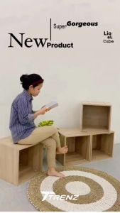 Trenz Furniture - Kotak Penyimpanan Organizer Rak Cube Minimalis Cube Box Lionel