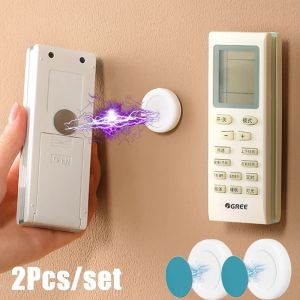 2 Sets Magnetic Holder for Remote Controller Anti-Lost Wall Mount Fridge Sticker Magnet Hooks Home Storage Holder Organizer Hook