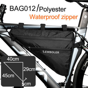 NEWBOLER Large Bicycle Triangle Bag Bike Frame Front Tube Bag Waterproof Cycling Bag Pannier Ebike Tool Bag Accessories XL