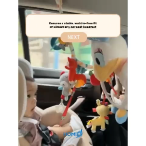 【Baby Car Seat Rear Mirror】Wide View Plush Toy Safety Worry-free Cars Mirror