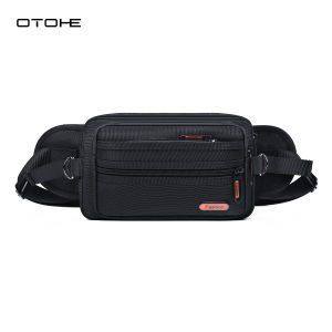 OTOHE Fashion Waist Bag Multifunctional Chest Bag Mens Waterproof Sports Bag Large Capacity Casual Bag Outdoor Fitness Bag Travel Bag Business Bag