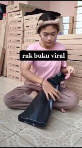 Rak Buku Multifungsi & Rak Tas dan Helm 4 Pipa