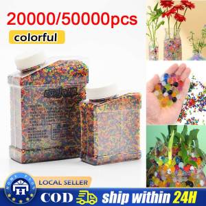 【Local Delivery】 Magic Crystal Soil Mud Transparent Colorful Children Toy Water Beads for Kids Flowers Growing Up Water Hydrogel Balls CYB-Water-Play-Beads