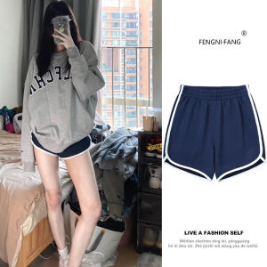High Waist Black Sports Shorts Womens Summer Yoga Wide Leg Slimming American Style Hot Pants Casual Home Wear