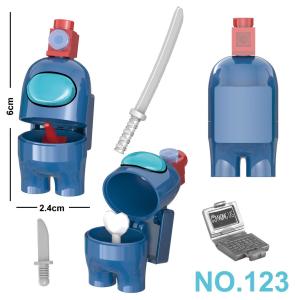 TEKANAI | Among Us Compatible Small Particle Building Blocks Educational Gift