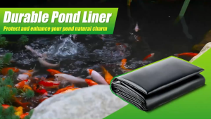 300 ไมครอน พลาสติกปูบ่อ ผ้ายางปูบ่อปลา HDPE เสริม UV หนา ออกแบบและทดสอบโดยวิศวกร ฟิล์มบ่อปลา