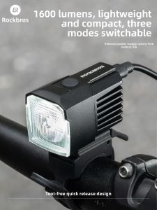 RockBros | Strong Light Bicycle Front Light for Night Cycling