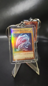 Yugioh TCG Mini Keychain [HOLO FRONT] Card Anime Draco Xs