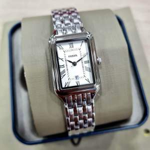 Jam Tangan Wanita Fossil Raquel Series Three-Hand Stainless Steel Watch
