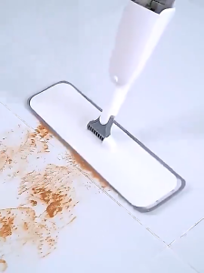 360° Rotary Head Spray Mop - Dry Wet Dual - Use with Microfiber Mop Cloth Ideal Household Dust - Proof Cleaner #TB05