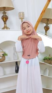 Hijab Instant Malay Dagu Anak Jersey Premium by Intania