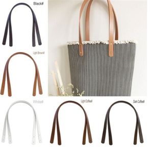 2Pcs Detachable PU Leather Bag Handles DIY Replacement Shoulder Strap For Handbag Purse Tote Bag Accessories