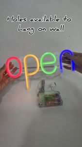 LED Light Neon Sign Symbol Creative Home Wall Lamp Party Decoration Decor Open Hello Love Heart Moon Cloud Rainbow Lightning Star Planet