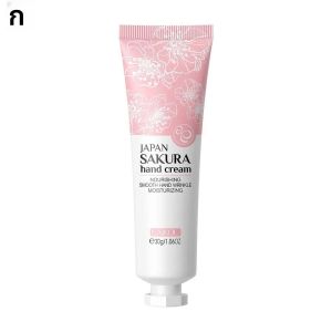 ซากุระครีมทามือไวท์เทนนิ่งกําจัดริ้วรอย Anti-crack Moisturizing Fade Fine Lines Korea Skin Care สุขภาพความงาม 30g