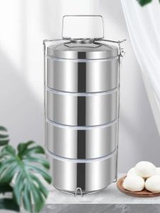 ขวดอาหารแบบอุ่นได้ความจุขนาดใหญ่ ระดับอาหาร เหล็กไมโครเวฟ 304 พร้อมฝาปิดป้องกันการรั่วไหล ถังสแตนเลส 2 ชั้น สำหรับผู้ใหญ่