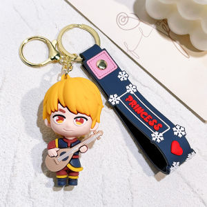 Potdemiel | Frozen Princess Lisa Key Pendant Cartoon Snow White Car Keychain Cute Doll Creative Gift 2025 New Summer Keychain for Girls Boys