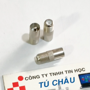 Đầu cắm Tivi Camera...chuẩn cắm Anten - RF In chất liệu INOX chống rỉ: Bịt 2 đầu / Bịt 5 đầu