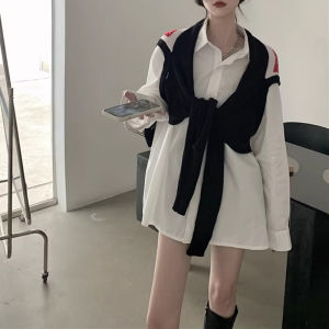 Áo Vest Không Tay Rộng Rãi Thiết Kế Phong Cách Hàn Quốc Mùa Xuân 2025 Áo Khoác Ngoài Thời Trang Cổ Điển Cho Nữ