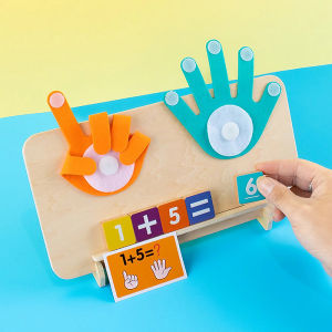VREN Baby Felt Finger Numbers Math Toy Intelligence Develop Finger Counting Math Toy for Kindergarten Kids Travel Game Age 3+ Boys Girls