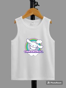 Singlet anak cewek sablon dtf motif cinnamoroll pelangi usia 2-10 tahun fashion anak perempuan
