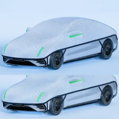 HELLOLEIBOO | Weather Resistant Car Cover Front Half